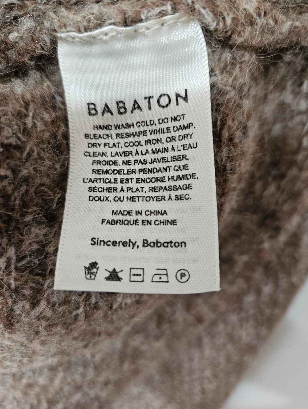 Aritzia babaton Tessin sweater M Alpaca Wool Luxurious - Picture 12 of 13